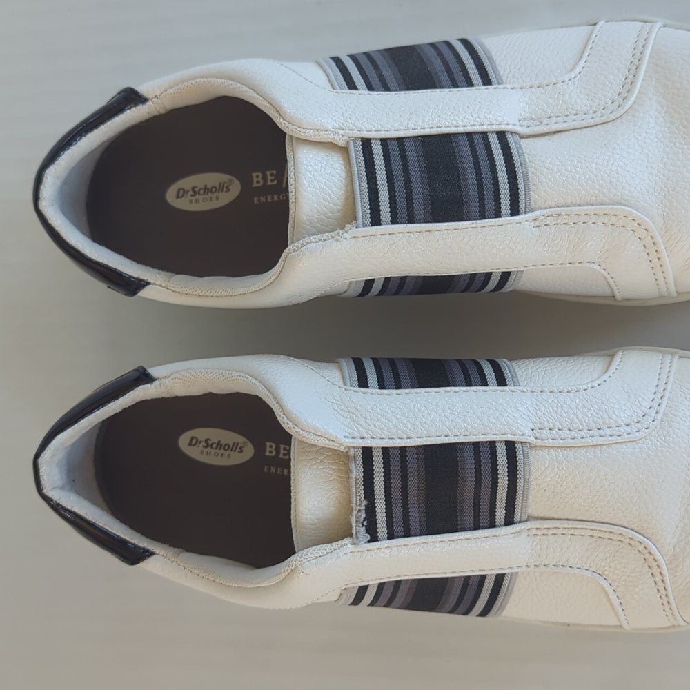 Dr. Scholl's Madi Band Slip On Sneakers 8M White Black Gray - Picture 7 of 16